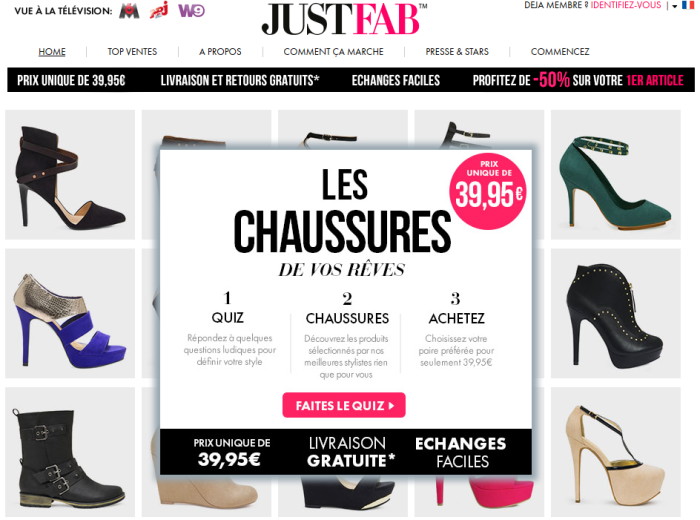 chaussures justfab soldes